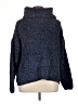 Ellos 100% Polyester Blue Turtleneck Sweater Size 14 - photo 2