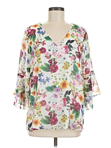 Calvin Klein 3/4 Sleeve Blouse (view 1)