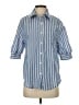Shein Stripes Blue 3/4 Sleeve Blouse Size XS - photo 1