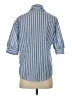 Shein Stripes Blue 3/4 Sleeve Blouse Size XS - photo 2