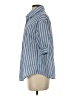 Shein Stripes Blue 3/4 Sleeve Blouse Size XS - photo 5
