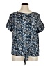 NY Collection Blue Short Sleeve Blouse Size 1X - photo 1