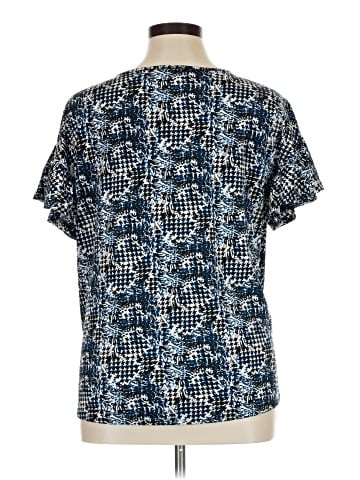 NY Collection Short Sleeve Blouse (view 2)