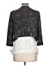 Alex Evenings Metallic Silver Jacket Size 10 - photo 2