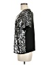 Pleione 100% Polyester Metallic Silver Short Sleeve Top Size M - photo 5