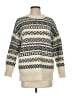 Velvet by Graham & Spencer Chevron-herringbone Ivory Pullover Sweater Size S - photo 1