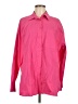 Double Zero 100% Cotton Pink Long Sleeve Button-Down Shirt Size M - photo 1