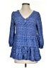 Maeve Blue 3/4 Sleeve Blouse Size S - photo 1
