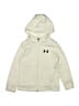 Under Armour 100% Polyester Ivory Zip Up Hoodie Size XS (youth) - photo 1
