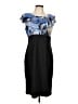 AGB 100% Polyester Graphic Black Cocktail Dress Size 12 - photo 1