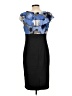 AGB 100% Polyester Graphic Black Cocktail Dress Size 12 - photo 2