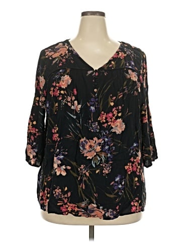 Skies Are Blue 3/4 Sleeve Blouse (view 1)