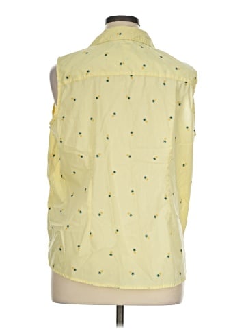 Basic Editions Sleeveless Button-Down Shirt (view 2)