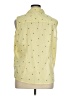 Basic Editions Hearts Yellow Sleeveless Button-Down Shirt Size 1X - photo 2