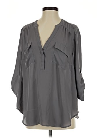 Torrid 3/4 Sleeve Blouse (view 1)