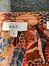 A.L.C. 100% Silk Floral Paisley Brown Long Sleeve Silk Top Size 4 - photo 7