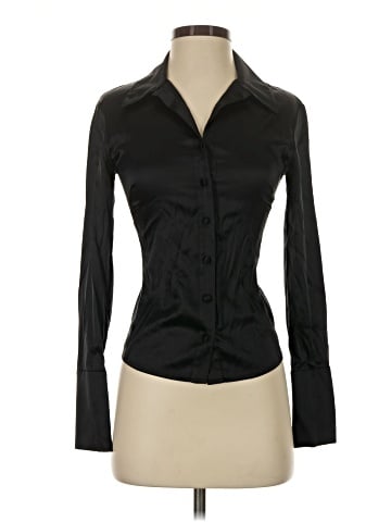 Bisou Bisou Long Sleeve Silk Top (view 1)