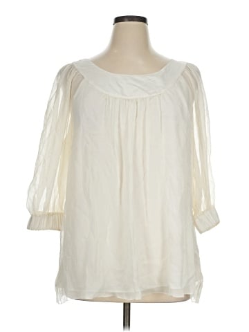 Banana Republic 3/4 Sleeve Silk Top (view 1)