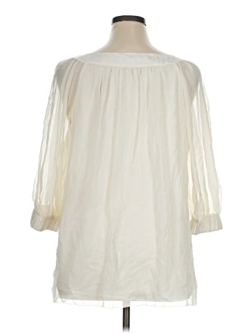 Banana Republic 3/4 Sleeve Silk Top (view 2)
