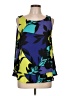 Worthington 100% Polyester Blue Sleeveless Blouse Size L - photo 1