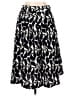 Talbots 100% Cotton Print Black Casual Skirt Size 12 Petite - photo 2