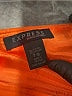 Express 100% Wool Solid Orange Wool Skirt Size 7 - photo 4