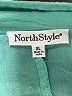 North Style 100% Cotton Teal Short Sleeve Blouse Size XL - photo 7