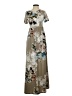 Beeson River Floral Tan Casual Dress Size S - photo 1