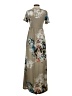 Beeson River Floral Tan Casual Dress Size S - photo 2