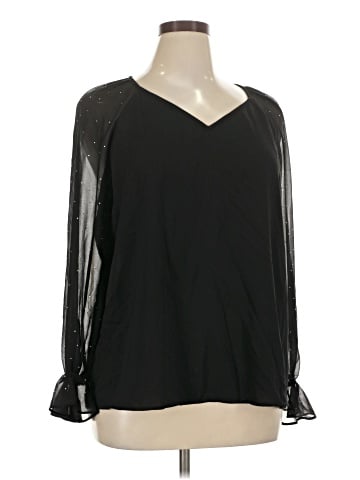 Anne Klein Long Sleeve Blouse (view 1)