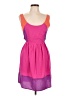 Roxy 100% Polyester Color Block Purple Casual Dress Size L - photo 1