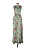 Reba Floral Teal Casual Dress Size L - photo 1