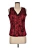 Studio 1940 Burgundy Sleeveless Blouse Size M - photo 1