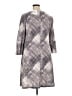 Connected Apparel Argyle Gray Casual Dress Size 14 - photo 2
