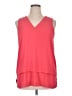 MICHAEL Michael Kors 100% Polyester Pink Sleeveless Blouse Size XL - photo 1