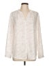 dalia Polka Dots Ivory Long Sleeve Blouse Size L - photo 1