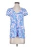 Lilly Pulitzer 100% Cotton Blue Short Sleeve Top Size S - photo 1