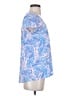 Lilly Pulitzer 100% Cotton Blue Short Sleeve Top Size S - photo 4