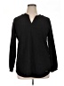 Anne Klein Black Long Sleeve Blouse Size 1X - photo 1