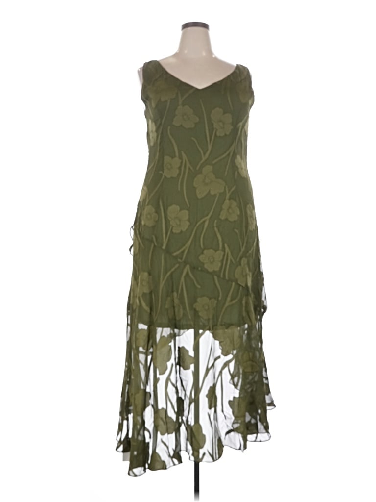 Pre-owned Assorted Brands Cocktail Dress In Green