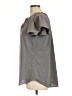 Unbranded 100% Polyester Gray Short Sleeve Blouse Size L - photo 5