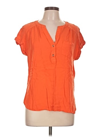 Rose + Olive Short Sleeve Blouse (view 1)