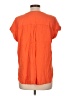 Rose + Olive 100% Rayon Orange Short Sleeve Blouse Size L - photo 2
