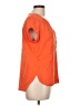 Rose + Olive 100% Rayon Orange Short Sleeve Blouse Size L - photo 4