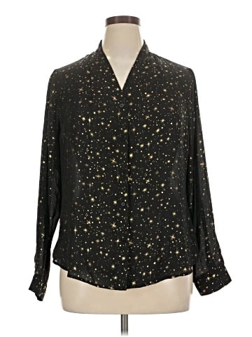 Allegra K Long Sleeve Blouse (view 1)