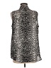 Laundry by Shelli Segal 100% Polyester Animal Print Black Sleeveless Blouse Size M - photo 2