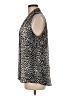 Laundry by Shelli Segal 100% Polyester Animal Print Black Sleeveless Blouse Size M - photo 5