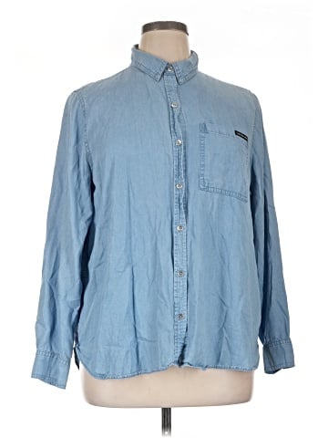 CALVIN KLEIN JEANS Long Sleeve Button-Down Shirt (view 1)