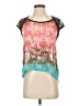 Chloe K 100% Polyester Teal Short Sleeve Top Size XS - photo 1