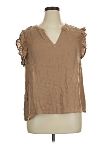 Cosmic Blue Love Short Sleeve Blouse (view 1)